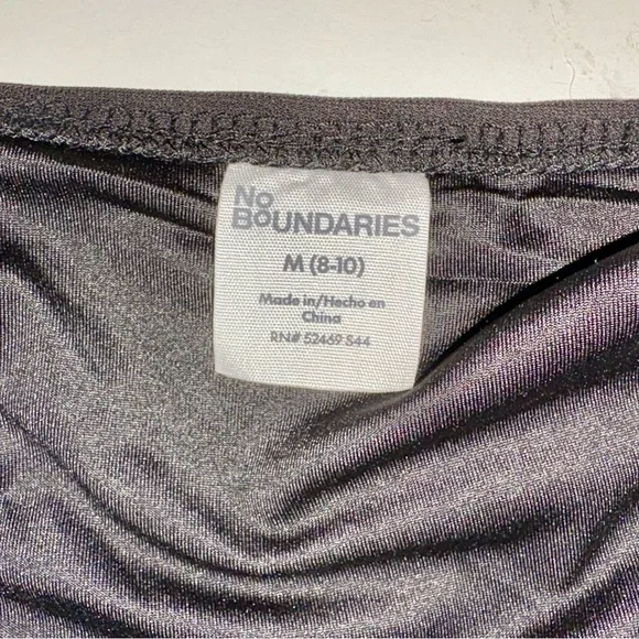 No Boundaries Black Corset-Style Tank Top with Lace Trim - Picture 9 of 11